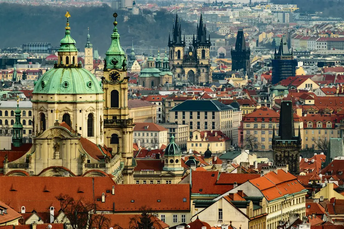 Prague at night
